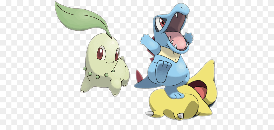 Pokemon Johto Starters Cartoon, Baby, Person, Face, Head Free Transparent Png