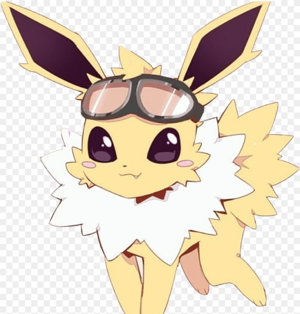 Pokemon Jolteon Anime Kawaii Sticker Cute Jolteon, Baby, Person, Face, Head Png