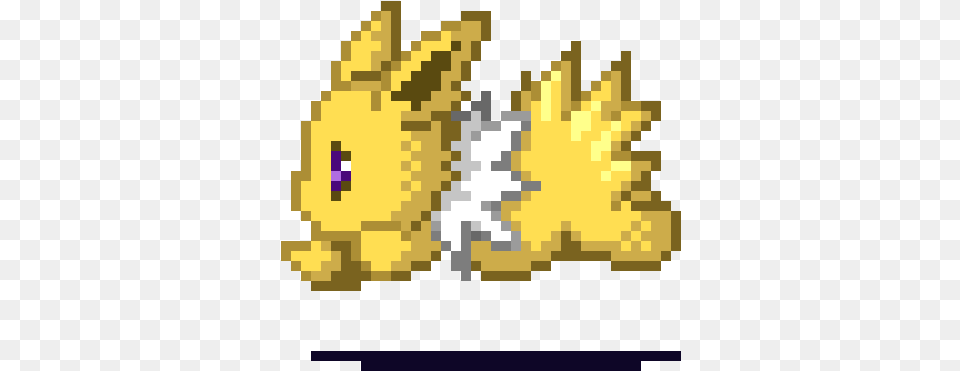 Pokemon Jolteon Eeveelution Pokemon Cute Pixel Gif, Animal, Mammal, Rabbit, Chess Free Transparent Png