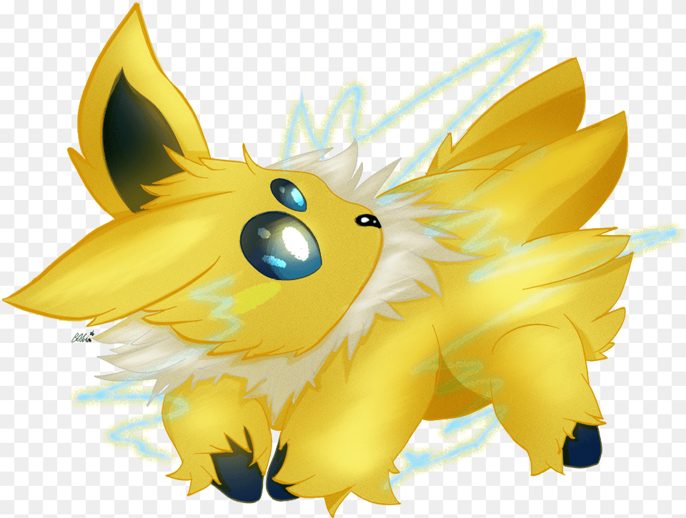 Pokemon Jolteonjoltik Fusion Illustration, Daffodil, Flower, Plant, Animal Png