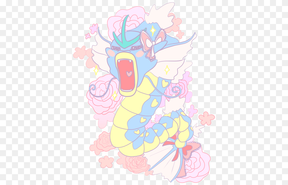 Pokemon Kawaii Pastel Transparent Gyarados Alfie Art Kawaii Gyarados, Book, Comics, Graphics, Publication Png