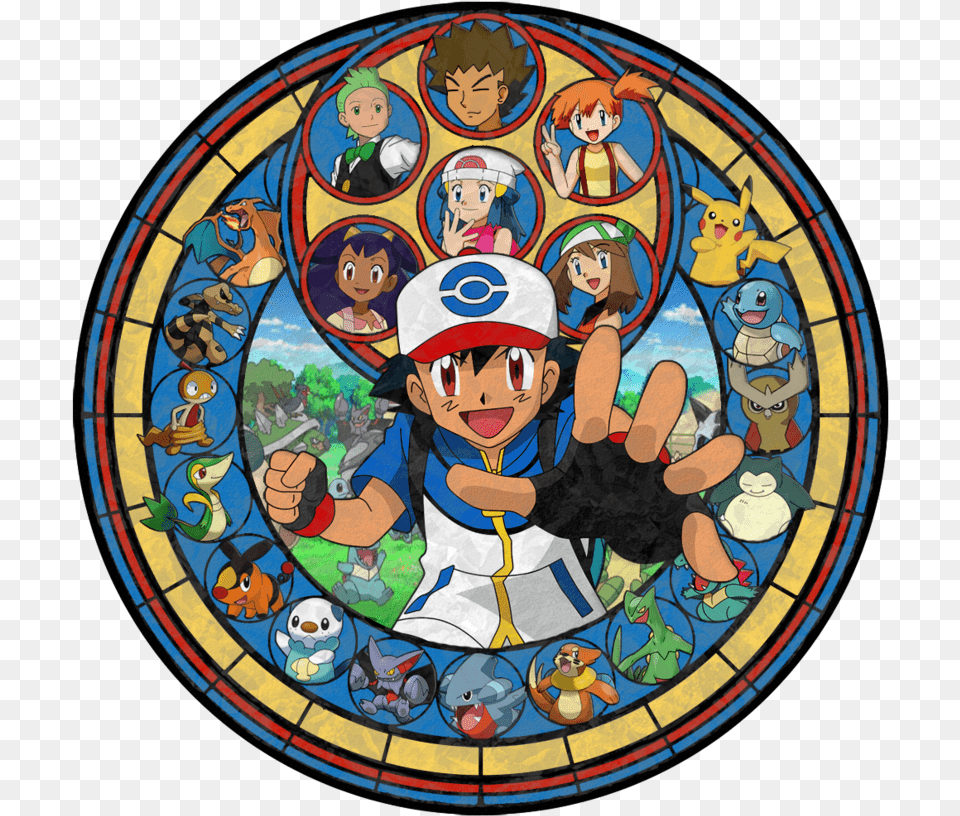 Pokemon Ketchum Picture Wallpaper Ash And Friends, Art, Baby, Person, Face Free Png