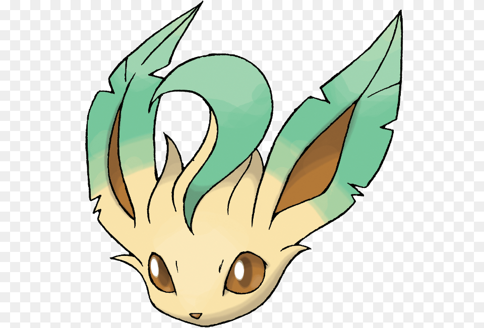 Pokemon Leafeon Transparent Image Pokemon Leafeon, Baby, Person, Face, Head Free Png