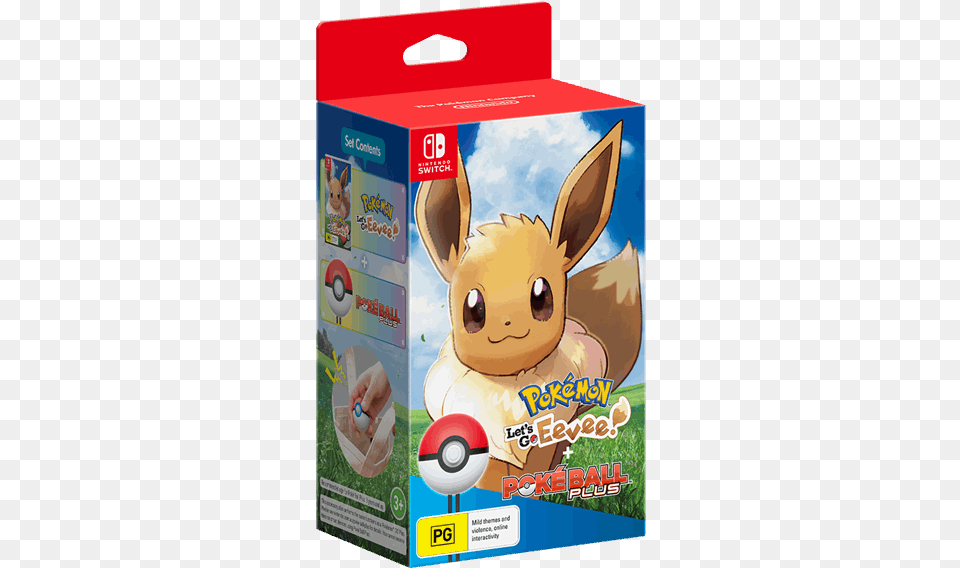 Pokemon Let39s Go Eevee Pokeball Plus Pack, Baby, Person, Disk, Dvd Png