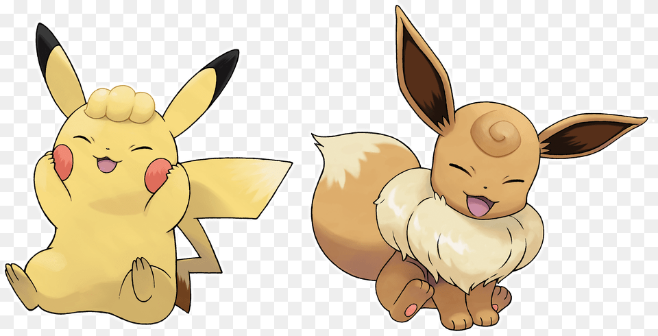 Pokemon Letu0027s Go Pikachu And Eevee Hairstyles Pokemon Lets Go Pikachu Hair Cut, Animal, Mammal, Rabbit, Face Png Image