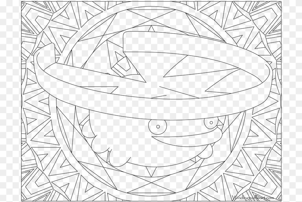 Pokemon Lotad Coloring Page, Gray Free Transparent Png