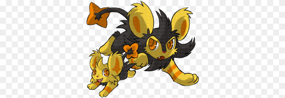 Pokemon Luxray Avec Shinx Picmix Shiny Luxio, Animal, Fish, Sea Life, Shark Free Transparent Png