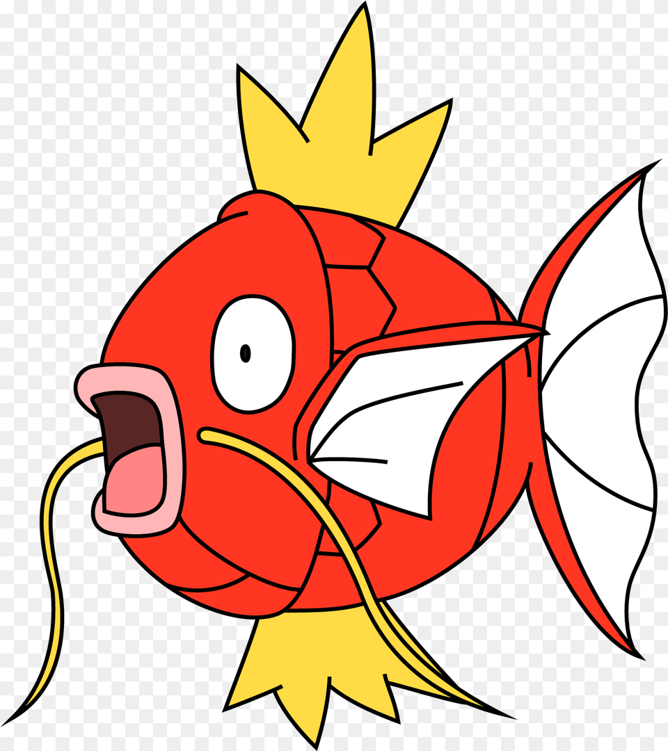 Pokemon Magikarp Svg Free Download Magikarp Pokemon Transparent, Leaf, Plant, Animal, Fish Png Image