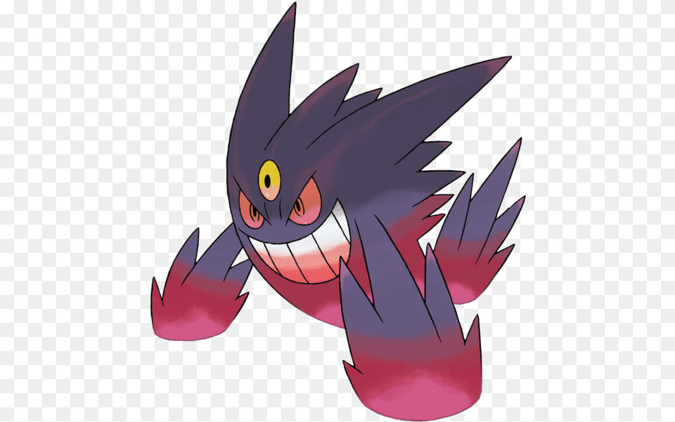 Pokemon Mega Gengar, Animal, Fish, Sea Life, Shark Free Png Download