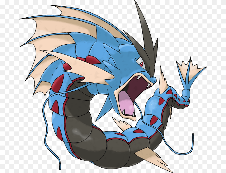 Pokemon Mega Gyarados Pokedex Evolution Moves Location Stats, Dragon Free Png Download