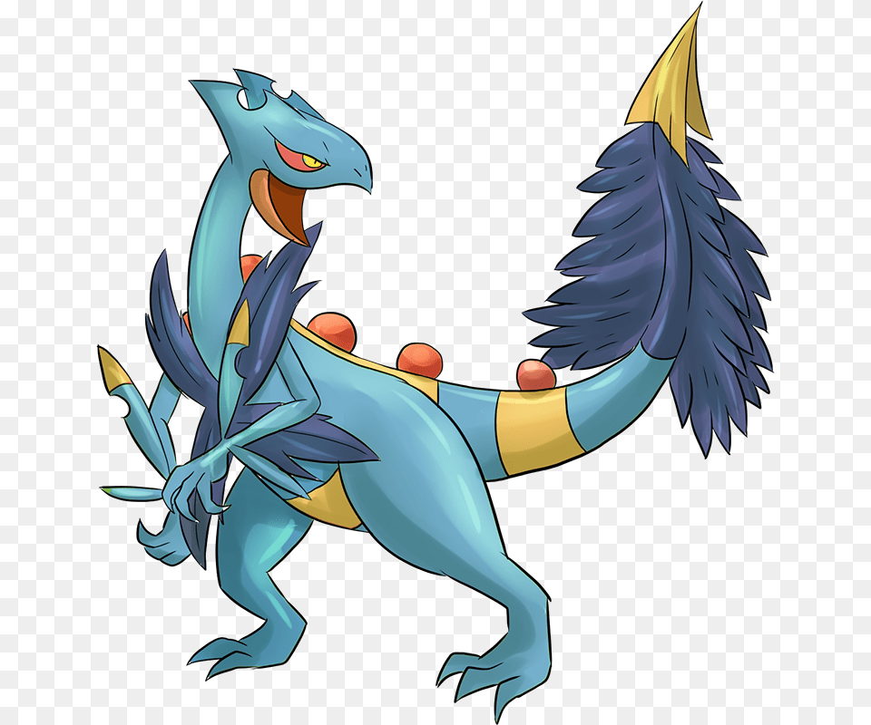 Pokemon Mega Sceptile, Dragon, Animal, Dinosaur, Reptile Png Image