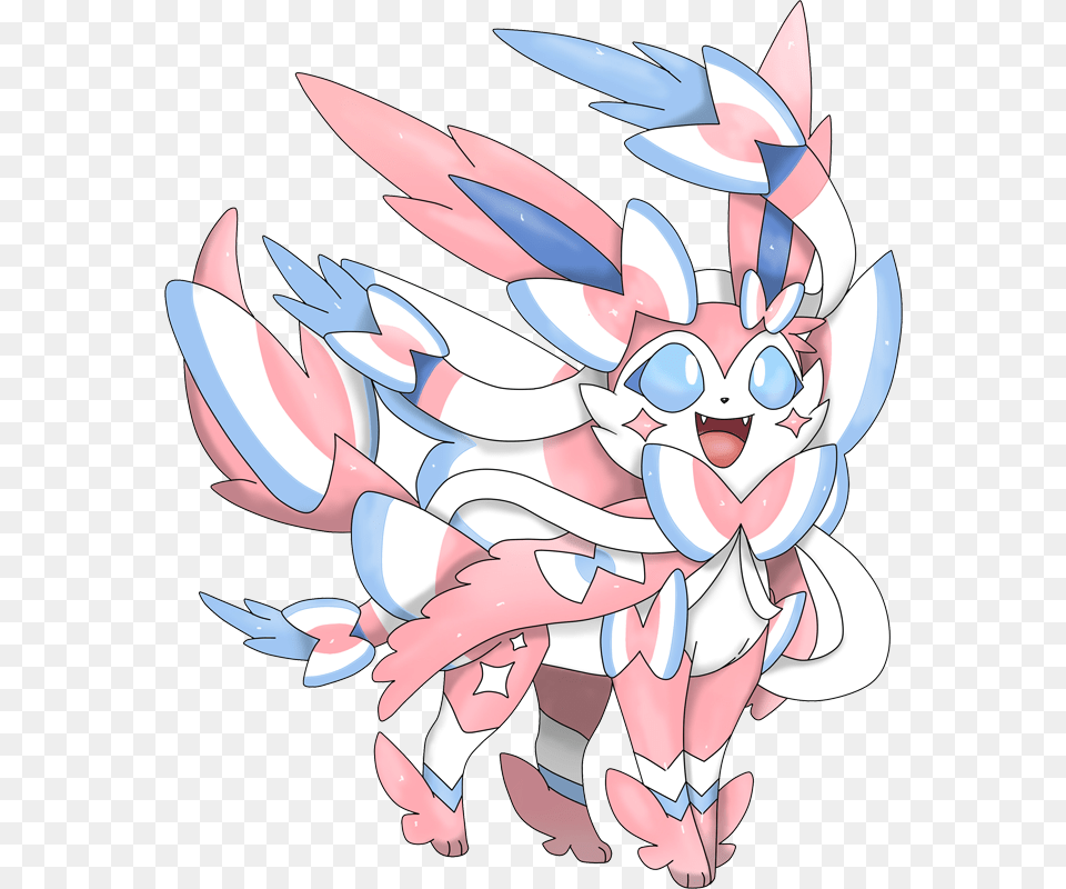 Pokemon Mega Sylveon Is A Fictional Character Of Humans Mega Sylveon, Book, Comics, Publication, Art Free Png