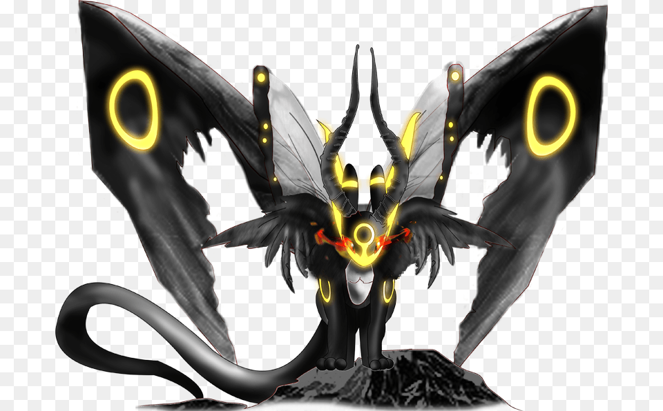 Pokemon Mega Umbreon Dragon Is A Fictional Character Mega Umbreon, Animal, Bee, Insect, Invertebrate Free Png Download