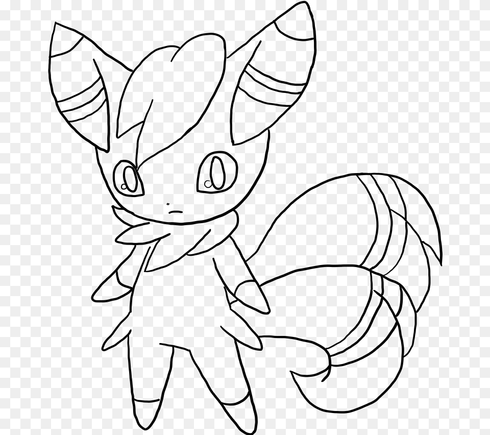 Pokemon Meowstic Coloring Pages 5 By Monica Pokemon Meowstic Coloring Pages, Animal, Deer, Mammal, Wildlife Free Png Download