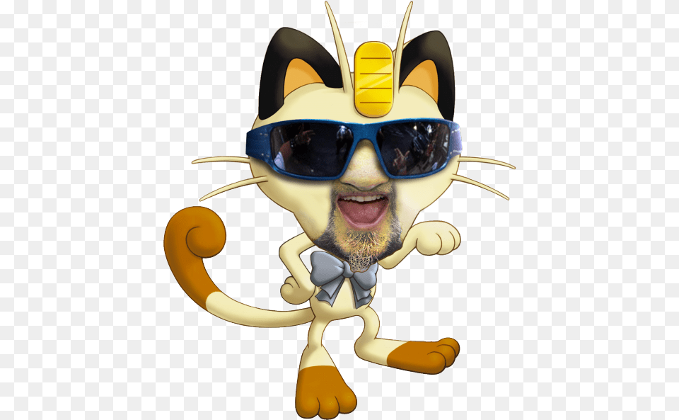 Pokemon Meowth Face Transparent Pokemon Mystery Dungeon Explorers Of Darkness Meowth, Accessories, Sunglasses, Baby, Person Free Png Download