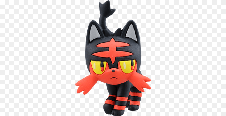 Pokemon Moncolle Litten Ms 10 Moncolle Litten, Plush, Toy, Baby, Person Free Png Download