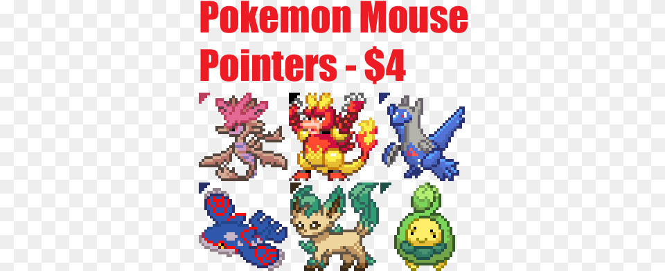 Pokemon Mouse Pointers From Pixelhoot By Pixelartist Fur Creative Arts, Person Free Png