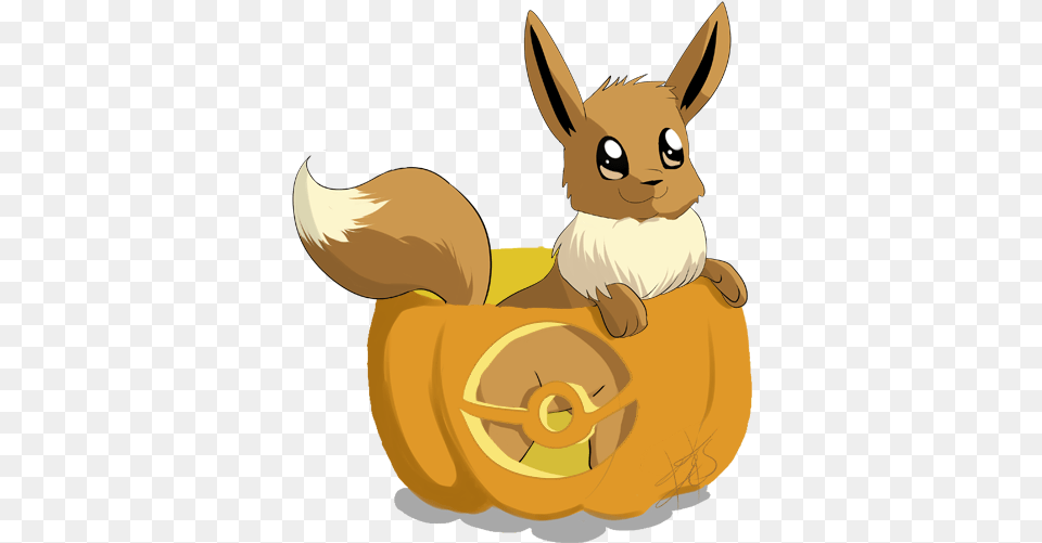 Pokemon My Art Halloween Eevee Pumpkin Pokemon Halloween In Pumpkin, Animal, Kangaroo, Mammal Free Transparent Png