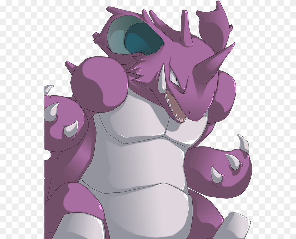 Pokemon Nidoking Fan Art, Book, Comics, Publication, Baby Free Png Download