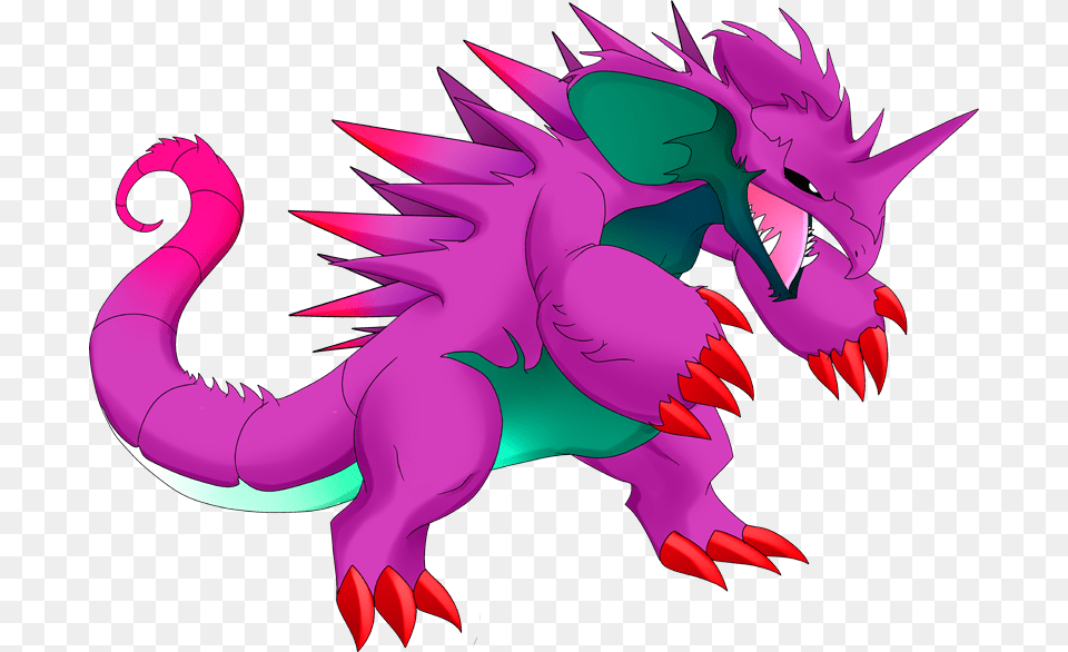 Pokemon Nidoking Mega Evolution, Dragon, Electronics, Hardware Free Png Download