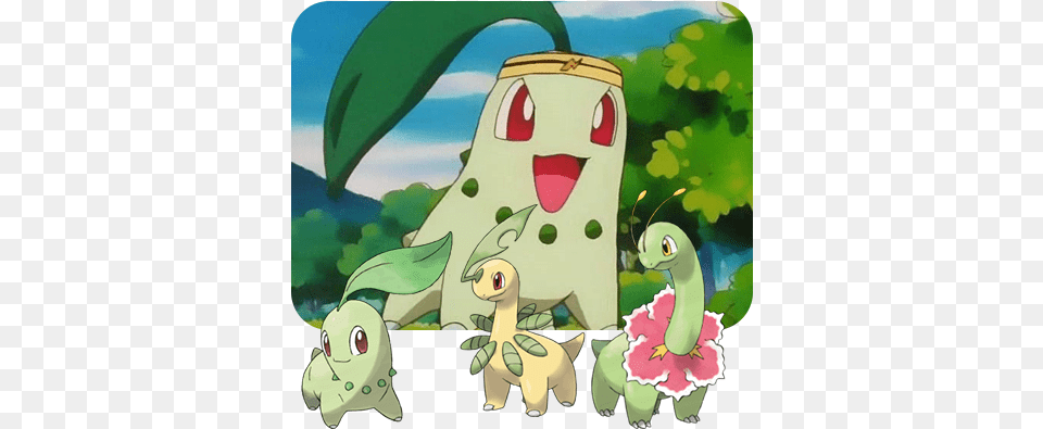 Pokemon Of The Week Pokemon Chikorita, Cartoon Png