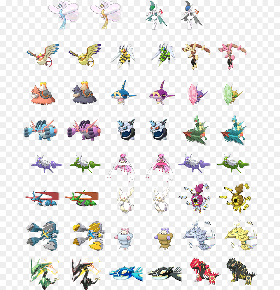 Pokemon Omega Ruby All Shiny Pokemon, Person, Animal, Bird, Baby Png