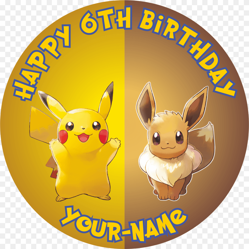 Pokemon Pikachu And Evee Cartoon, Badge, Logo, Symbol Free Png