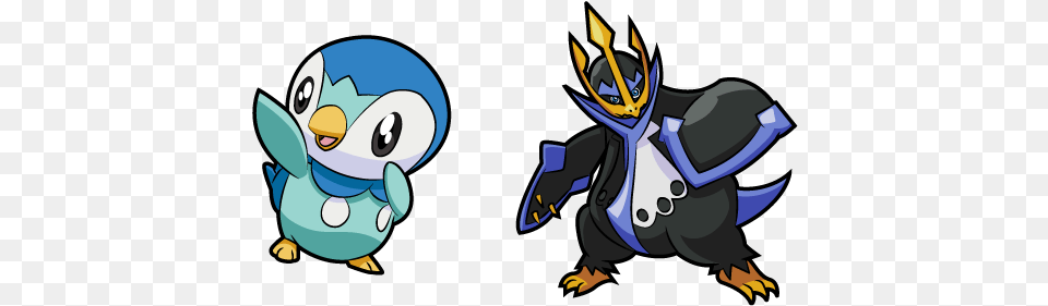 Pokemon Piplup And Empoleon Cursor Pokemon Empoleon, Cartoon, Baby, Person, Nature Free Transparent Png