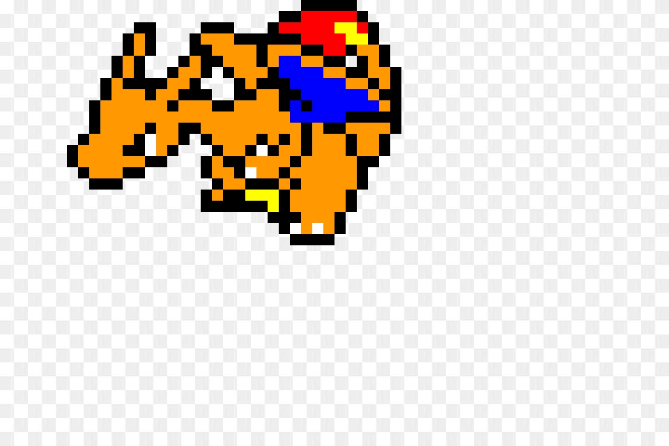 Pokemon Pixel Art Charizard, Qr Code, Blackboard Png