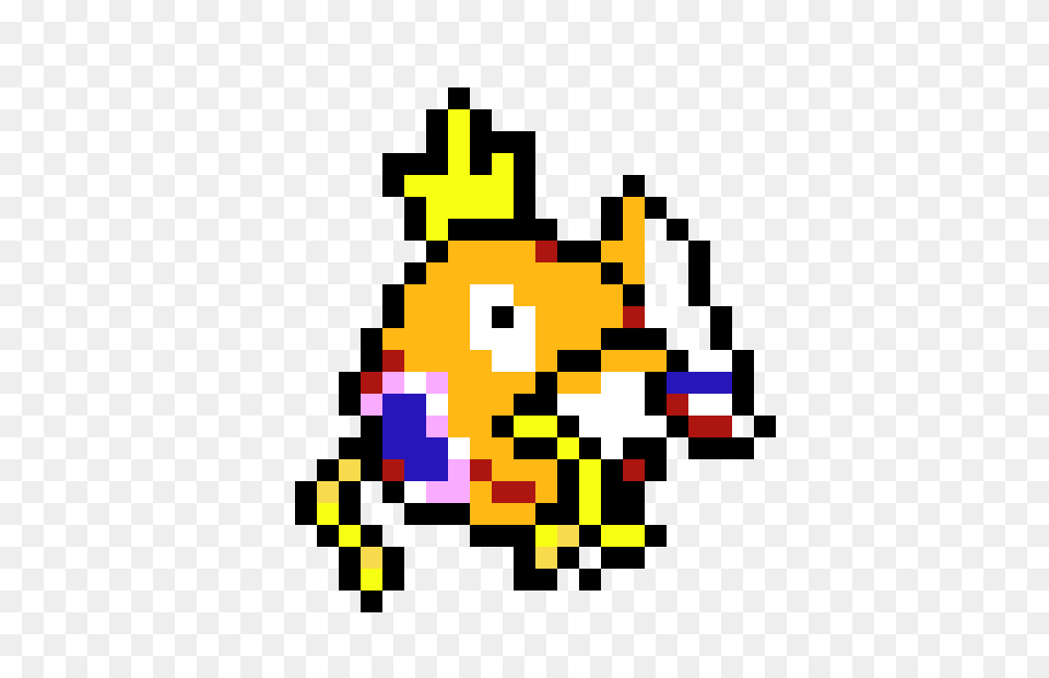 Pokemon Pixel Art Magikarp Transparent Pixel Art Pokemon Magikarp, Qr Code Png Image