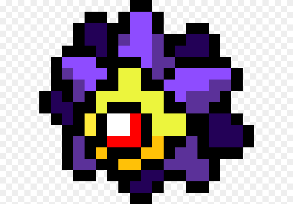 Pokemon Pixel Art Starmie, Purple Png Image
