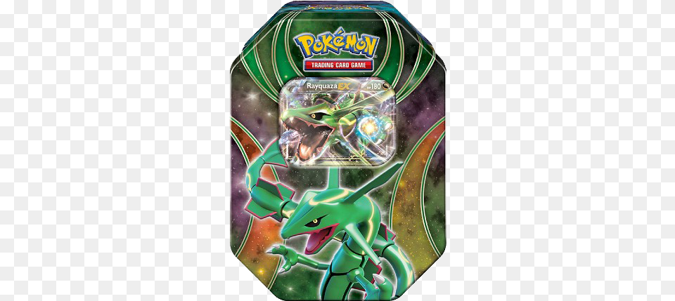 Pokemon Pokemon Card Rayquaza Tin, Book, Comics, Publication, Can Free Png Download
