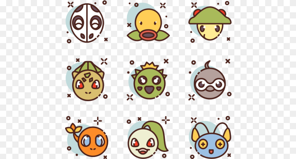 Pokemon Pokemon Icons, Face, Head, Pattern, Person Free Png Download