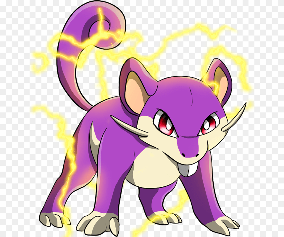 Pokemon Pokemon Rattata Attacks, Book, Comics, Publication, Purple Free Png