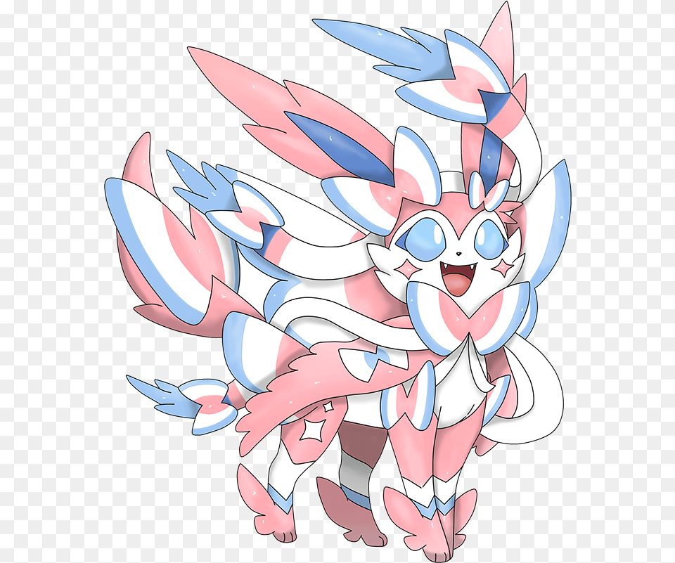 Pokemon Pokemon Sylveon Mega Evolution, Book, Comics, Publication, Art Png Image