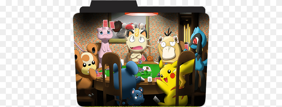 Pokemon Poker Painting, Indoors Free Png