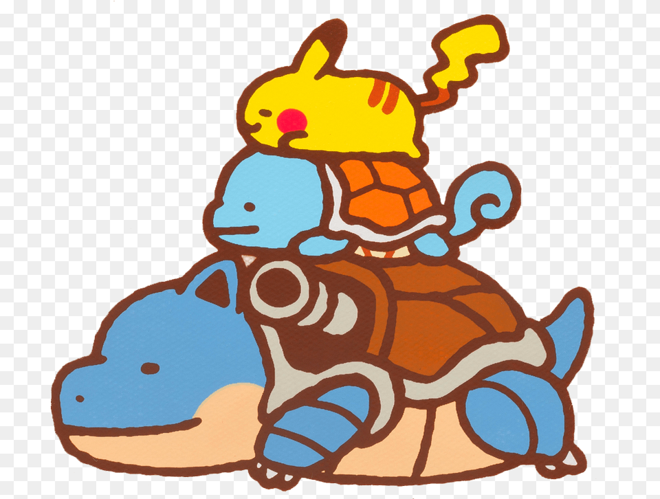 Pokemon Pokmon Pikachu Squirtle Blastoise Cute Kawaii Blastoise Cute, Animal, Canine, Dog, Mammal Png