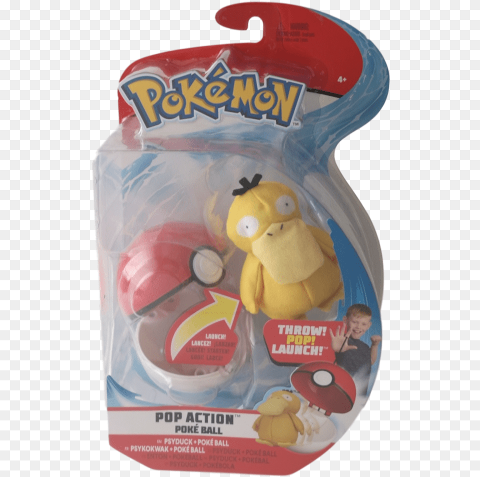 Pokemon Pop Action Poke Ball Plush Psyduck Pokemon Jigglypuff Pop Action Pokeball, Toy, Boy, Person, Male Png Image