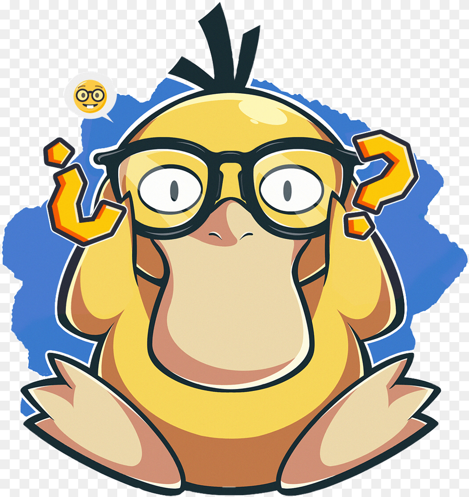 Pokemon Psyduck Glasses Freetoedit Psyduck With Glasses, Baby, Person, Photography, Face Png Image