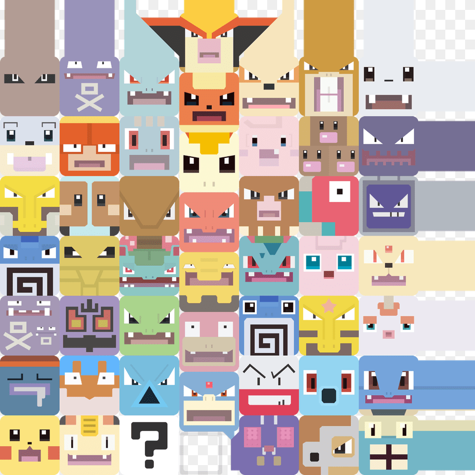 Pokemon Quest Sprites, Art, Collage, Pattern, Graphics Free Png Download