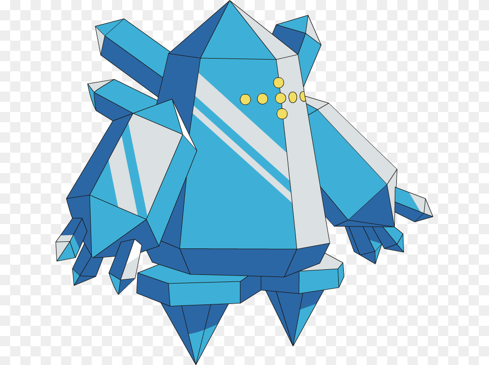 Pokemon Regice, Art, Graphics, Paper Png