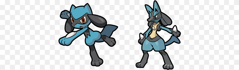 Pokemon Riolu And Lucario Cursor Pokemon Lucario, Baby, Person, Book, Comics Free Transparent Png