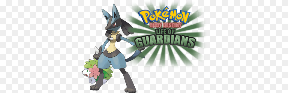 Pokemon Ruby Destiny Life Of Guardians Details Launchbox Pokemon Lucario Images Download, Baby, Person, Book, Comics Free Png