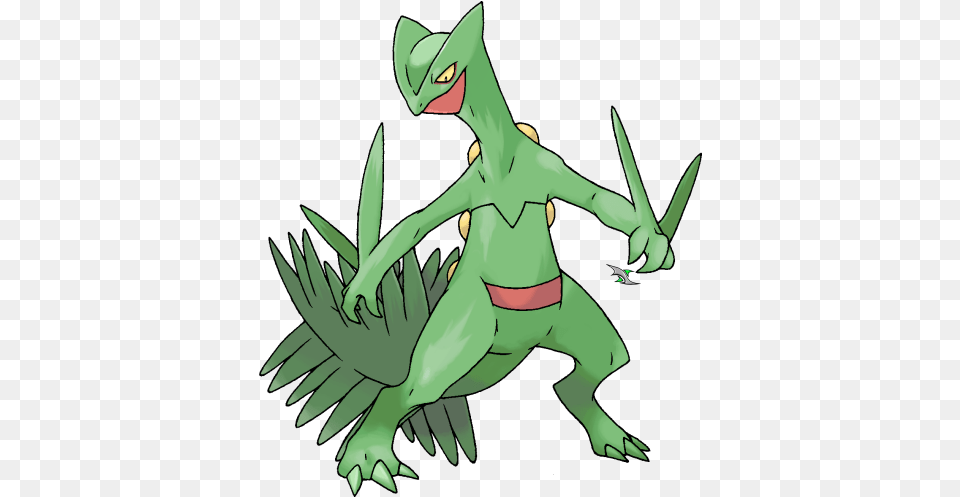 Pokemon Sceptile Transparent Image Hoenn Region Pokemon Drawing, Adult, Female, Person, Woman Free Png Download