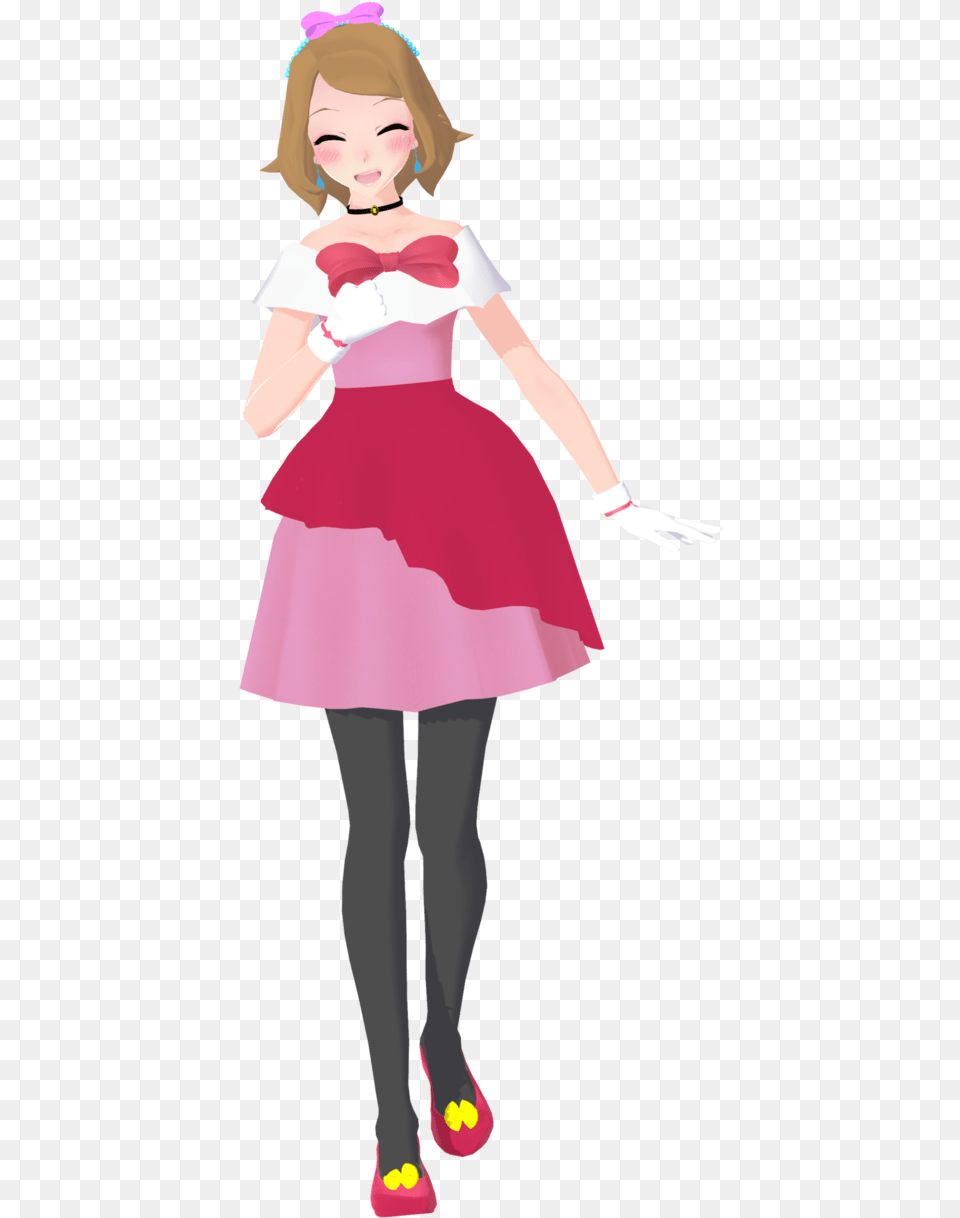 Pokemon Serena 3d Model, Clothing, Costume, Person, Child Free Png