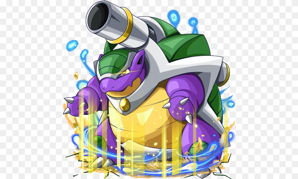 Pokemon Shiny Mega Blastoise, Art, Graphics, Purple, People Free Png Download