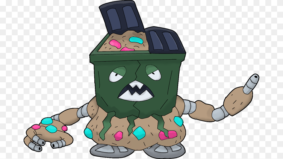 Pokemon Shiny Mega Garbodor Is A Fictional Character, Baby, Person Png