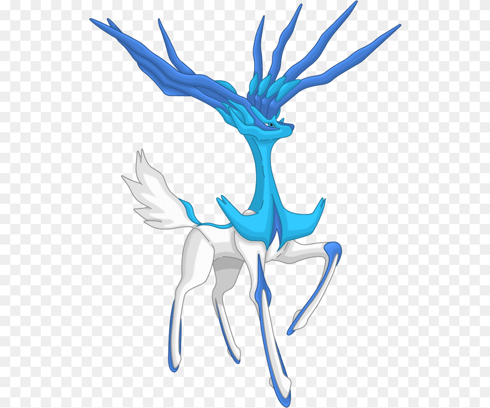 Pokemon Shiny Xerneas Neutral Is A Shiny Xerneas Neutral Form, Animal, Deer, Mammal, Wildlife Free Png
