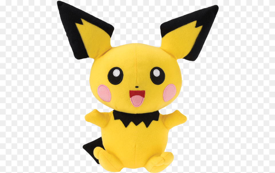 Pokemon Sitting Cuties Pichu, Plush, Toy Free Png Download