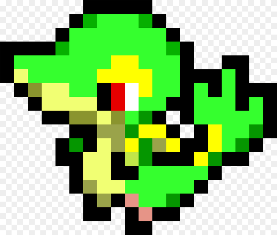 Pokemon Snivy Pixel Art, Green, Graphics, First Aid, Pattern Free Png